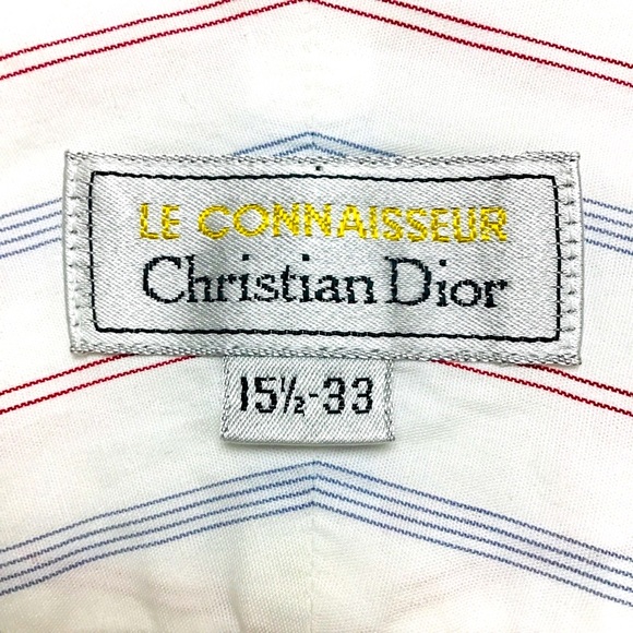 Christian Dior Le Connaisseur made in USA mens long sleeve button up shirt 15.5 - Picture 3 of 9